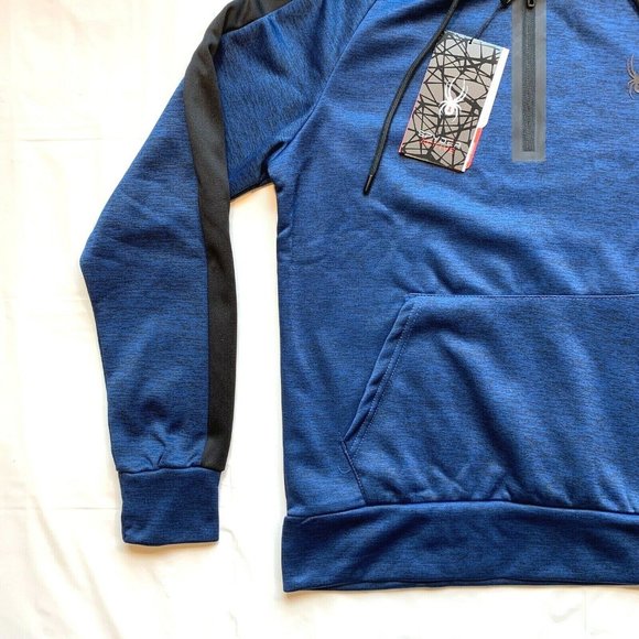 NWT Spyder Active Hoodie Sweatshirt Pullover Mens Small ProWEB Zip Fleece Lined - Picture 8 of 12
